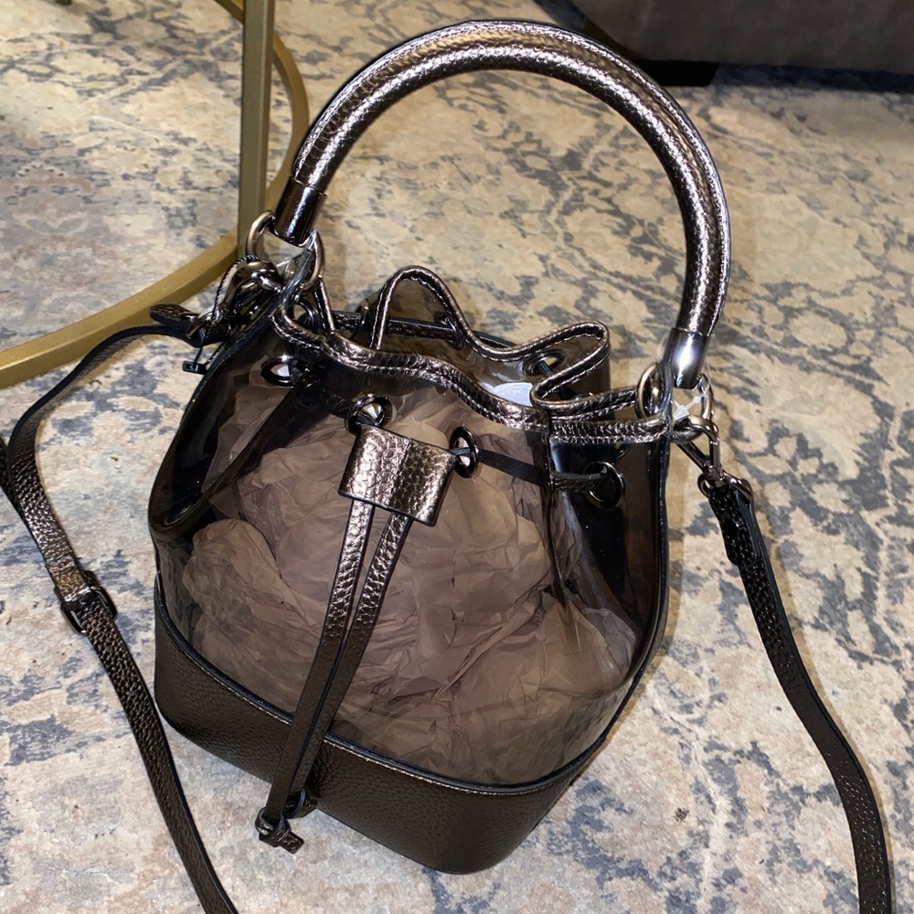 Never Used Zara Gunmetal Bag